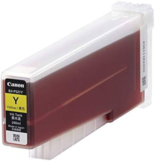 CANON 7633B002AA BJI-P521Y YELLOW INK TANK (240ml) (LX-P5510)