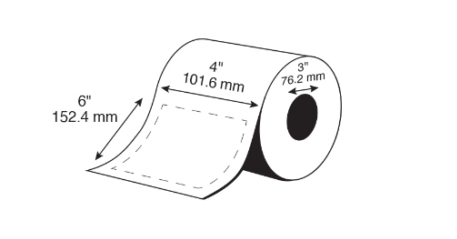 [C60MD003] 4" X 6"EPSON PREMIUM MATTE LABELS (COLORWORKS C6000/C7500 SERIES) (3"CORE/8"OD)