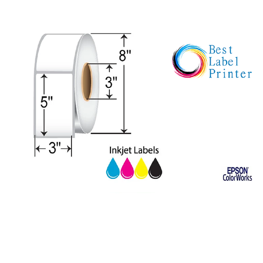 [C60MD005] 3" X 5" EPSON PREMIUM MATTE LABELS (COLORWORKS C6000/C7500 SERIES) (3"CORE/8"OD)