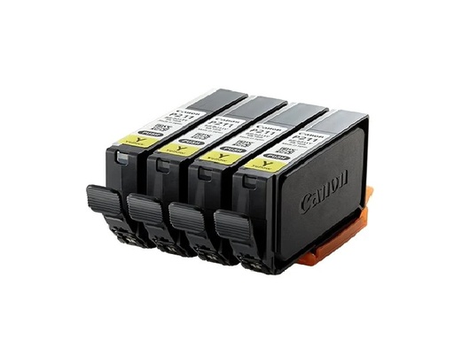 [9041B004AA] CANON 9041B004AA BJI-P321Y YELLOW INK TANK {Pack of 4 Ink Cartridges} (LX-P1300)